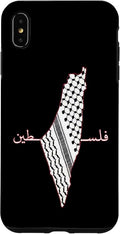 Keffiyeh Palestine Map Arabic Scarf Shemagh Palestinian Flag Case for iPhone XS Max
