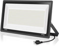 YANYCN 500W LED Flood Light Outdoor,2750W Equivalent Super Bright FloodLight with Plug,58600LM 5000K Daylight White IP66 Waterproof Commercial Lighting for Sports Fields,Counts,Arena,Stadium
