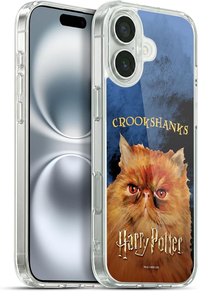 Head Case Designs Officially Licensed Harry Potter Crookshanks Prisoner of Azkaban II Gel Case [Military Grade Protection] Compatible with Apple iPhone 16 Plus and Compatible with MagSafe