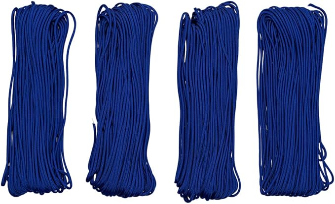 Paracord Planet Solid Color 550lb Paracord – 7 Strand Type III Nylon Cord for Indoor and Outdoor Tasks – Electric Blue (10 ft)