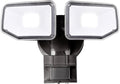 40W LED Security Lights Motion Sensor Light Outdoor, 180 Degree, 4000 LM, 5000 K, ETL Water Resistant, Clear 2 Head Motion Detector Flood Light for Garage, Yard (Bronze)