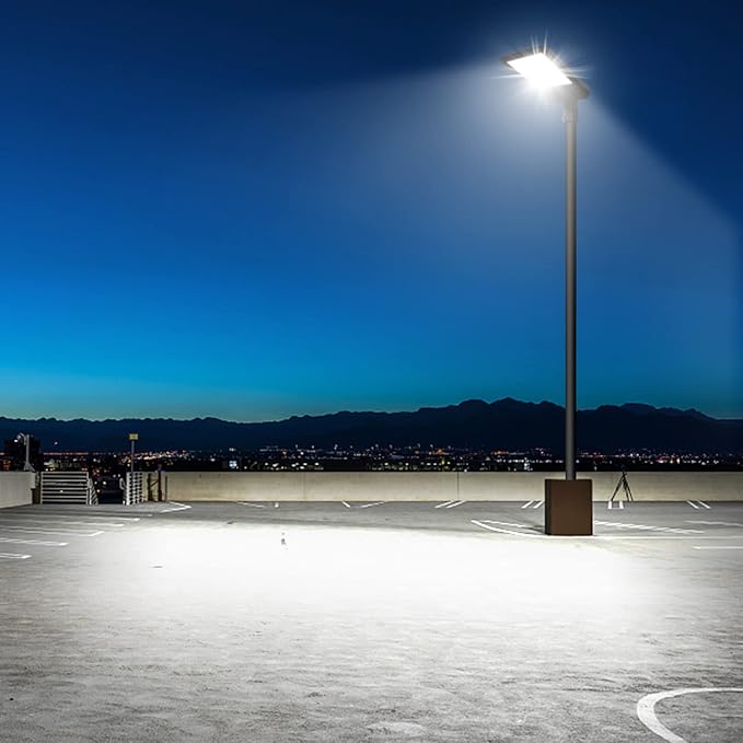 45000LM LED Parking Lot Light 300W 150LM/W led Shoebox Dusk to Dawn Outdoor Flood Lights for Street IP65 Waterproof 5500K 100-277V Commercial Exterior Fixture for Stadium,Yard,Park