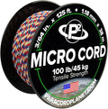 Paracord Planet Micro Paracord – Thin Braided Cord for Crafting, Fishing, and DIY Projects in 125 ft Spools – Super