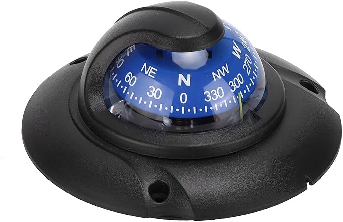 Marine Flush Mount with LED Light - High Accuracy Navigation for Boats, Yachts, Cars & Outdoor Hiking