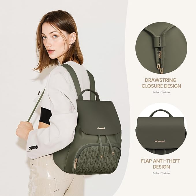 LOVEVOOK Backpack Purse for Women,Small Backpack for Women for Travel Work,Cute Backpack Daypack With Anti-theft Pocket,Fashion Ladies Backpack for Daily College Shopping