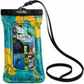 Salt Life Floating Waterproof Phone Case– IPX8 100% Waterproof Phone Case that Floats in Water, Universal Phone Dry Bag with Touchscreen Clear Window, Secure Seal Closure & Lanyard (Sailfish Blossom)