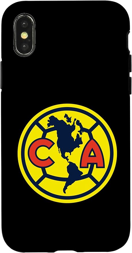 Club America Classic Crest Circle with Americas Map Case for iPhone X/XS