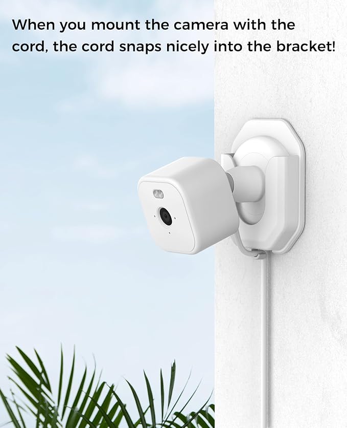 KMOUANTS 3 Pack Blink Mini No Drill No Screws Wall Mount Bracket for BlinkMini2k+ /Mini 2 /Outdoor 4 /Indoor Camera Mount Adhesive Bracket for Blink Camera