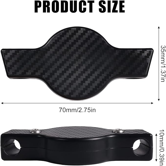 Hidden Airtag Mount for Bike, GPS Tracker Under Seat Waterproof, Bicycle Seatpost Reflector Mount Anti-Theft Tag Holder Compatible with Apple Airtag, Electric Bike, Scooter (Black)