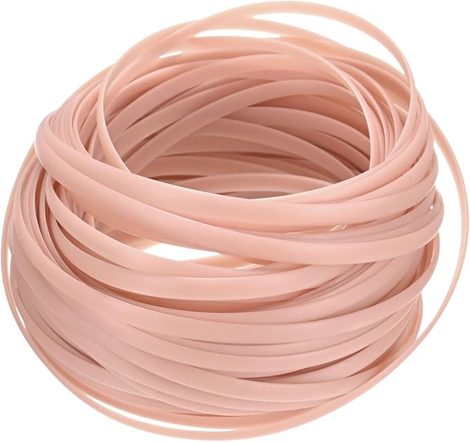 M METERXITY 1-Pack Wicker Repair Kit, 5mm x 66ft/20m Plastic Flat Rattan Replacement Supplies for Patio Furniture Repair/Basket Making/Chair Weaving, Synthetic Woven Rattan [Pink]