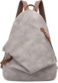 KL928 PU Leather Vintage Backpack – Large Casual Daypack Outdoor Travel Rucksack Hiking Backpacks for Men Women