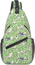 Cute Frog Sling Bag For Women Men Fashion Backpack Crossbody Frogs Shoulder Bag Sling Backpack Chest Bag Travel Hiking Casual Sport Daypack