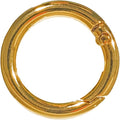 Paracord Planet Spring Gate O Rings – Available in 5/8 Inch, 3/4 Inch and 1 Inch Sizes – Silver, Bronze, and Gold Color Options (2 Pack, 5/8 Inch, Gold)