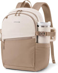 LOVEVOOK Everyday Backpack for Women, Chic Versatile Backpack with Water Bottle Pocket, Lightweight Waterproof Casual Daypack for City Work Commute, College, Travel & Gifts, Beige-Khaki
