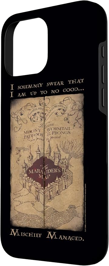iPhone 16 Pro Max Harry Potter Marauder's Map Words Case