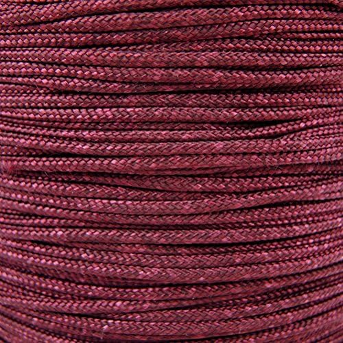 Paracord Planet 95lb Paracord – 1 Strand Type I Parachute Cord for Outdoors and DIY – Burgundy (50 ft)