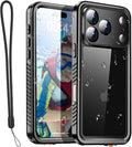 AICase Compatible with iPhone 17 Pro Case Waterproof, Clear Water Proof Built-in Screen Protector Shockproof Dustproof Snowproof Full Body Rugged Underwater Phone Case with Lanyard