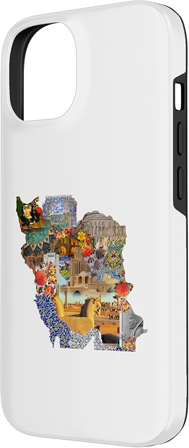 Map of Persian empire, Iran Map Case for iPhone 14