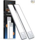 Reoshine Under Cabinet Lighting, 40 LED Motion Sensor Light Indoor Rechargeable, 1800mAh Closet Lights Battery Operated for Kitchen Cabinets, Shelves, Walls (2 Pack)