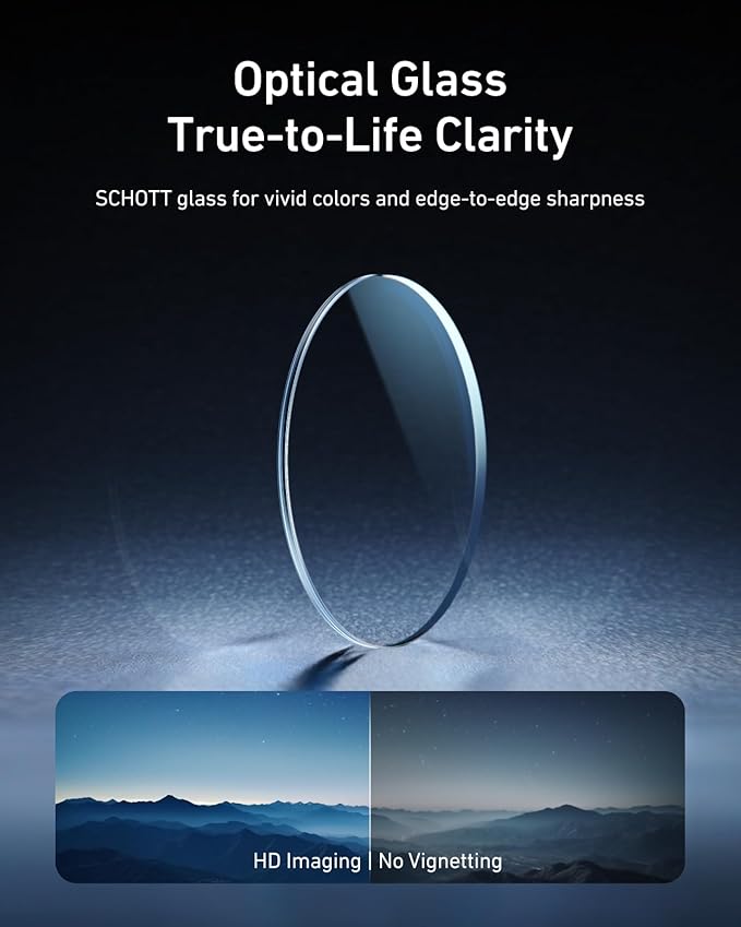 TELESIN CPL ND Filter Kit for DJI Osmo Action 6, 4 Pack CPL ND8 ND16 ND32 Action 6 Filter, Snap-On Neutral Density Polarising Filter, HD Optical Glass/Multi-Coated Filters Creator Combo Accessories