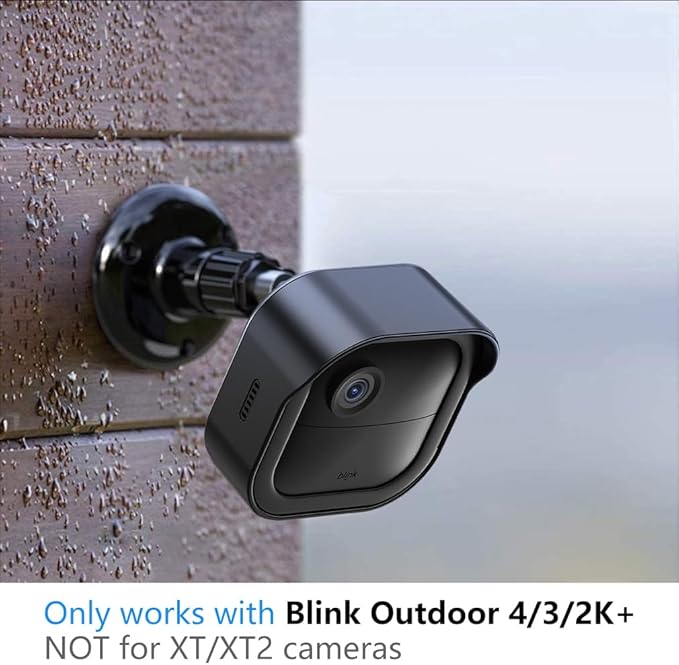 All-New Blink Outdoor Camera Surveillance Mount, 8 Pack Weatherproof Protective Housing and 360 Degree Adjustable Mount for Blink Outdoor 4/Outdoor 2K+/3rd Gen Camera, Black (Camera Not Included)