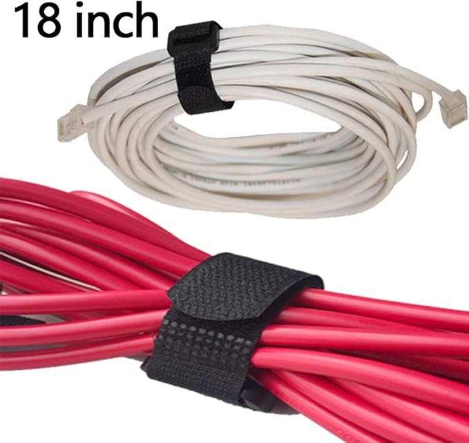 Reusable Fastening Straps Straps,16 Pack (36-18) inch Hook And Loop Straps,Cable Management Adjustable Multipurpose Hook And Loop Securing Straps