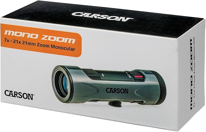 Carson MonoZoom 7-21x21mm Zoom Monocular (ZM-721),Gray, XX-Large