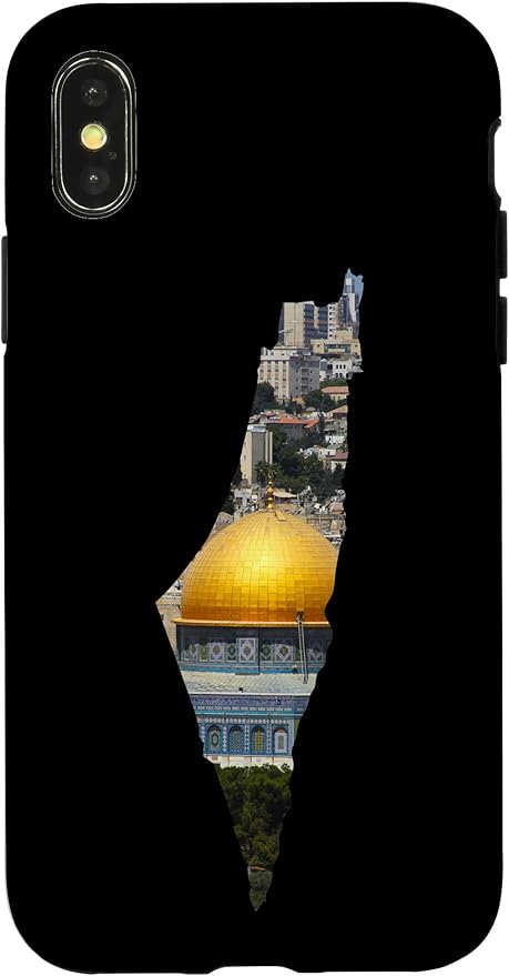 Palestinian Map Al Aqsa Jerusalem in Palestine Case for iPhone X/XS