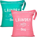2 Pcs Large Travel Laundry Bag Waterproof Wet Dry Bag Washable Dirty Clothes Bag Bathing Suit Workout Bag for Gym Clothes Laundry Wet Clothes Swimming Yoga