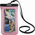 Salt Life Floating Waterproof Phone Case– IPX8 100% Waterproof Phone Case that Floats in Water, Universal Phone Dry Bag with Touchscreen Clear Window, Secure Seal Closure & Lanyard (Pink)