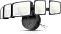 Onforu 150W LED Flood Lights Outdoor, 15000LM Brightness Security Light Switch Controlled, 6500K Outside Floodlight with 5 Adjustable Heads, Waterproof Exterior Light for Yard Garage Patio