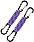 Paracord Braided Carabiner Keychain Lanyard Strap, Hanger Stroller Hook w/2 Carabiner Clips for Water Bottle Backpack