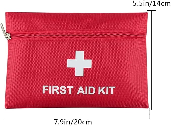 AOUTACC 12 Pack First Aid Empty Bag, Travel Empty First Aid Kit Pouch for Emergency at Home, Office, Car, Outdoors, Boat, Camping, Hiking(Bag Only)