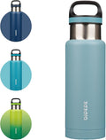 BJPKPK Insulated Water Bottle 18OZ Stainless Steel Water Bottle with Handle Double Walls Vacuum Insulated BPA Free Flask, Light Blue