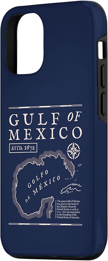 Gulf of Mexico 1672 Historic Map Case for iPhone 12/12 Pro