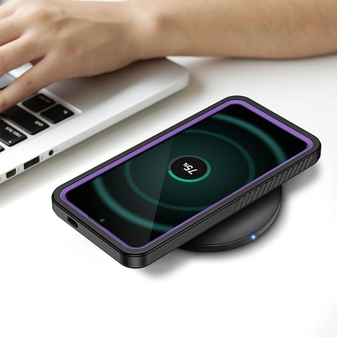 Lanhiem for Samsung Galaxy S25+ Plus Case, IP68 Waterproof Dustproof Case with Built-in Screen Protector, Rugged Full Body Shockproof Protective Cover for Galaxy S25 Plus 6.7 Inch, Purple