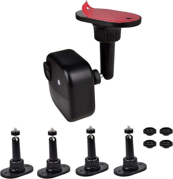 4 Pack Strong Adhesive Wall Mount for Blink Outdoor 2K+ Outdoor 4 (4th Gen) & (3rd Gen), No Drilling or Screw Secured Fixed,360 Degree Adjustable Wall Mount Bracket for Blink XT/XT2 Camera