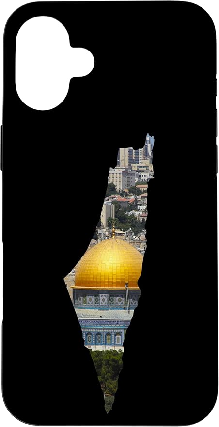 Palestinian Map Al Aqsa Jerusalem in Palestine Case for iPhone 16 Plus