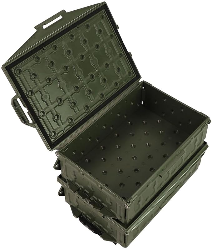 YakAttack TracPak Combo Kit – Ranger Grey | 2 Stackable Storage Boxes + Quick Release Track Base | Fits MightyMount, GearTrac & Most Kayak Tracks | Space-Saving Fishing Storage | Compact Kayaking Box