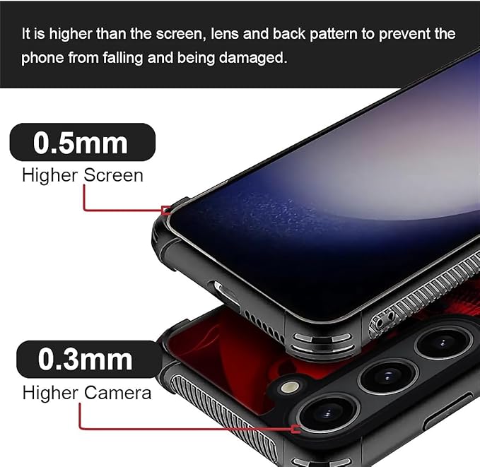 for Samsung Galaxy S23 Plus Case, Gestures Funny Skull Pattern Graphic Design Girl Boy Soft Silicone Hard Acrylic Shock Protection for Samsung Galaxy S23 Plus