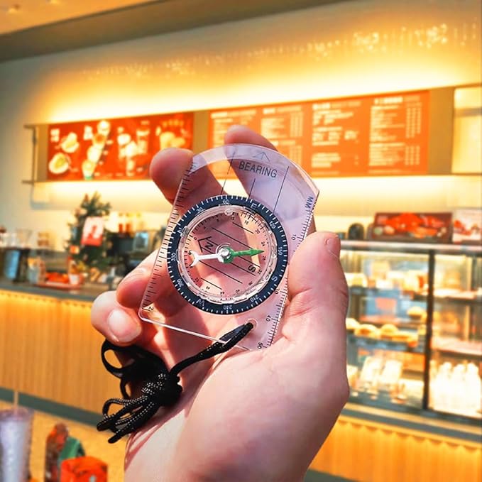 12pcs Orienteering Compass Set - Waterproof, Map Compass for Hiking, Backpacking, Camping, Kids, Travelling