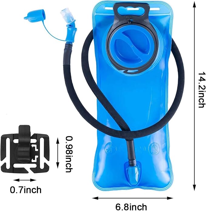 Hydration Bladder 1.5L-2L-3L,Leak Proof Water Reservoir with Insulated Sleeve, BPA Free Military Water Storage Bladder Bag Hydration Pack Replacement,Great for Bicycling Hiking Camping Hunting Running