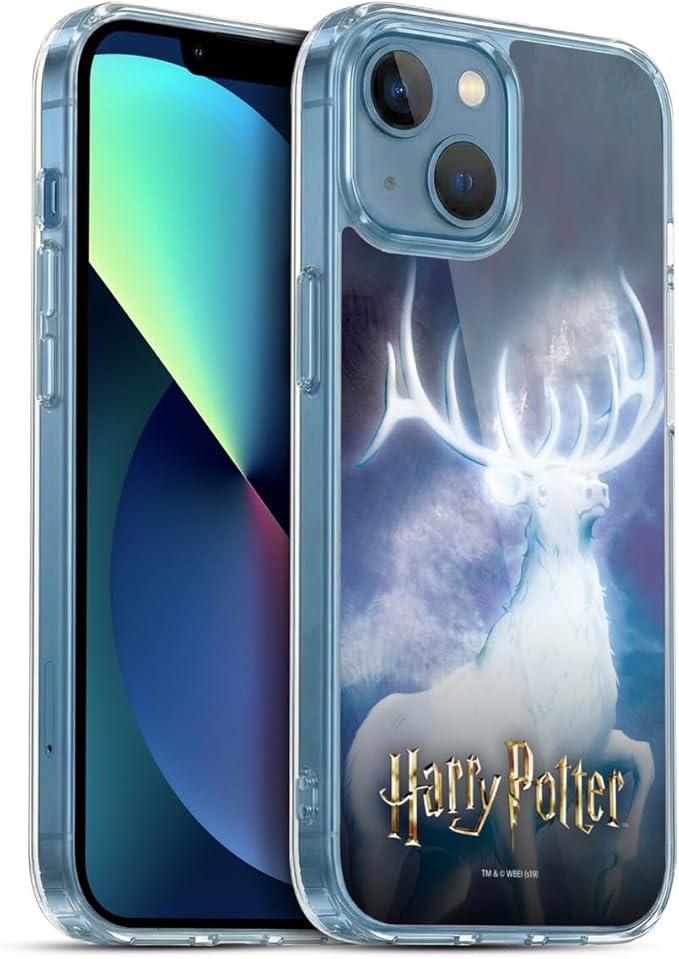 Head Case Designs Officially Licensed Harry Potter Stag Patronus Prisoner of Azkaban II Gel Case [Military Grade Protection] Compatible with Apple iPhone 13 Mini and Compatible with MagSafe