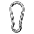 304 Stainless Steel Carabiners -5.5 inch Heavy Duty, Durable & Rust-Free Clips for Gym, Swing, Dog Leashes, Hammocks, Keychains, and More(304,M12,Pack of 1)