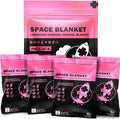 Everlit Survival Emergency Mylar Thermal Blankets -Space Blanket Survival kit Camping Blanket Perfect for First Aid, Outdoors, Hiking,Bug Out Bag,Marathons or First Aid (Bubblegum Pink)