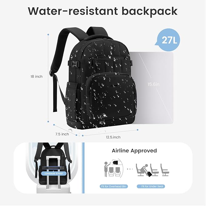 LOVEVOOK Laptop Backpack for Women with Giant Tumbler Holder Pocket,15.6 Inch Puffer Travel College Work Backpack Purse for Teacher Nurse,Waterproof Laptop Bag Computer Back Pack Casual Daypack,Khaki