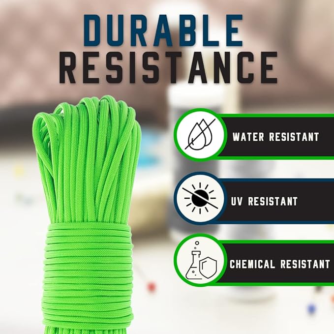 Paracord Planet Solid Color 550lb Paracord – 7 Strand Type III Nylon Cord for Indoor and Outdoor Tasks – Gold (250 ft)
