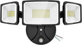 Onforu 70W Dusk to Dawn Outdoor Lighting,7000LM Black Flood Lights Outdoor,IP65 Waterproof Exterior Security LED Light,3 Adjustable Heads Photocell Light Fixture,6500K Floodlight for Garage,Patio,Yard