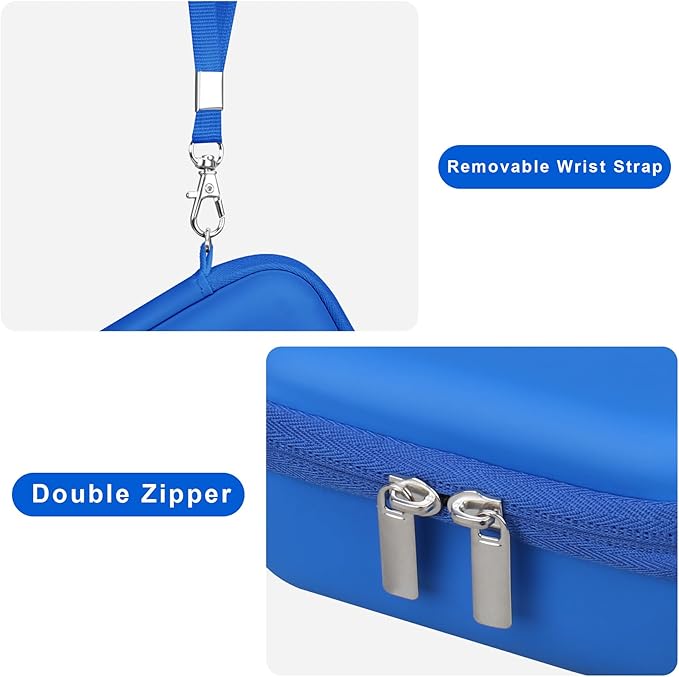 Canboc Carrying Case for Kodak PIXPRO WPZ2 Rugged Waterproof Digital Camera, Mesh Pocket fits USB Cable, Blue (Case Only)