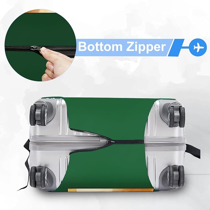 ANNA QUEEN Funny Cat Luggage Cover,Cute Cartoon Stretchable Suitcase Protector Sleeve,Fit for 24-26 Inch Checked Baggage,Water Resistant Durable Luggage Protector